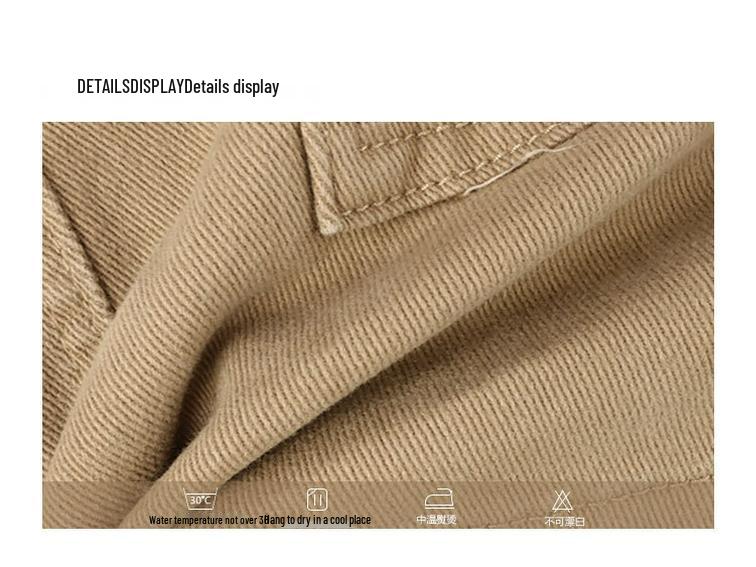 2023 Summer Khaki Denim Workwear Dress: Slimming American Style, High Waist A-Line Midi Skirt