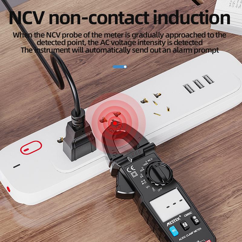 Mini Clamp Meter Auto Range 100A 600V NCV High Precision Multimeter Protable Digital Clamp Meter With Temperature Probe