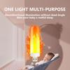 LED Flame Lamp Flameless Stunning Visual Effect Plug-and-Play Energy-saving Glare Free Decorative Compact Size Candle Flame Effect Table Lamp