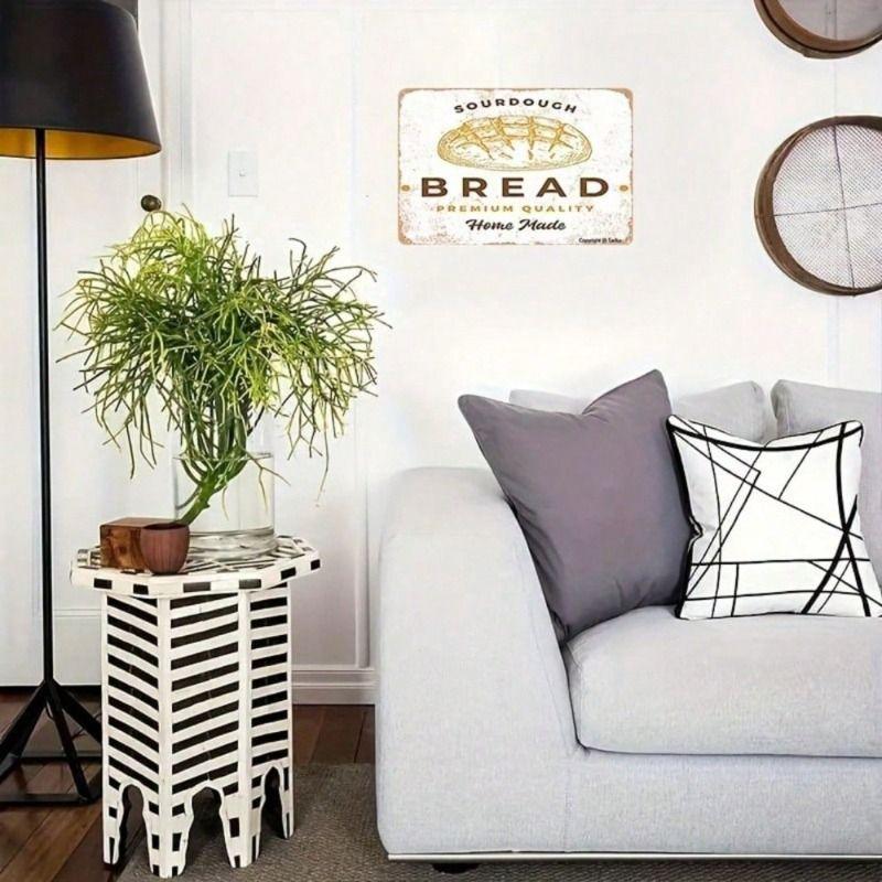 Metal Wall Art Decor, Retro Bakery Poster for Kitchen Cafe