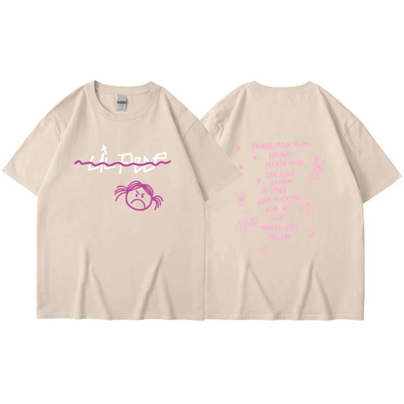 Rapper Lil Peep T Shirt Men Women Fashion T-shirt Tshirt Kids Hip Hop Tops Tee Music Tshirt Boy Tees Mens Clothing Summer