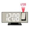 2021 New Design Creative Multi-functional LED Desk Mirror Projection Alarm Clock 3618