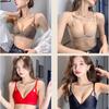 Women's Push-Up Wire-Free Seamless Bra & Panty Set: Anti-Sag Side Support, Enhances Smaller Busts, Japanese Style.