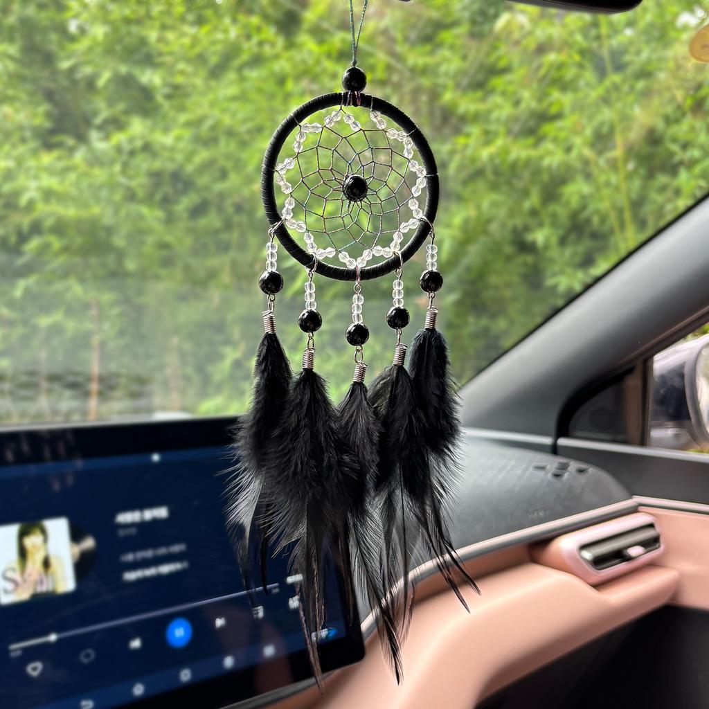 Feather Dreamcatcher Home Decor Hanging Ornament Handcrafted Car Accessory