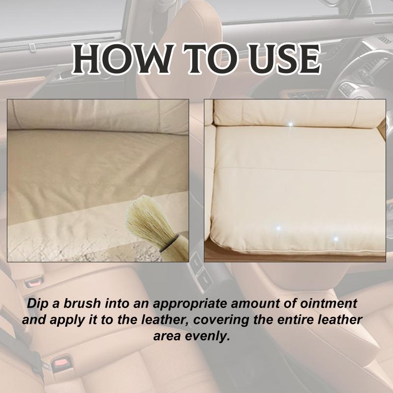 Leather Restorer Salve All Natural Furniture Polish for Car Interiors Couch Sofa Purse and Shoes