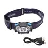 LED Headlamp 5 Level Lighting Modes USB Charging Lightweight Sensor Headlight LED Head Light for Outdoor Camping