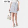 PORTS Women's Elegant Tweed Skirt