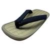 Edoten Shigi Geta Made in Rush Grass Lightweight Denim Strap Size LL Sandals, Japan, Sandals, Double-Ply Sole, Sole, (Black Lining),