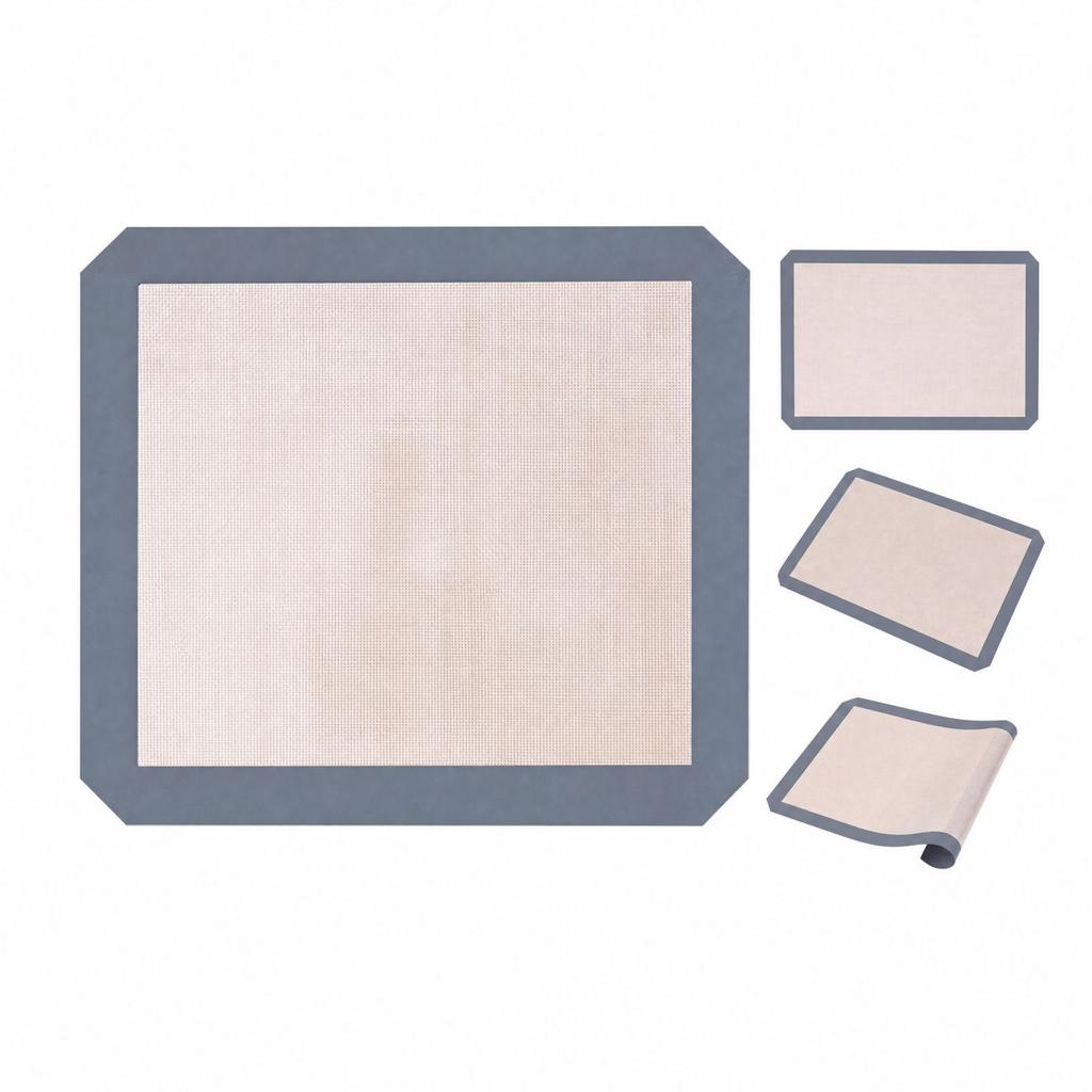Wiederverwendbare Antihaft-Silikon-Backform, 29 x 26 cm, Schwarz - Backblech-Einlage