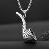 New Creative Design Pipe Pendant Necklace for Men Personalized Trend Street Motorcycle Rider Accessories Charming Jewelry Rock Party Gift