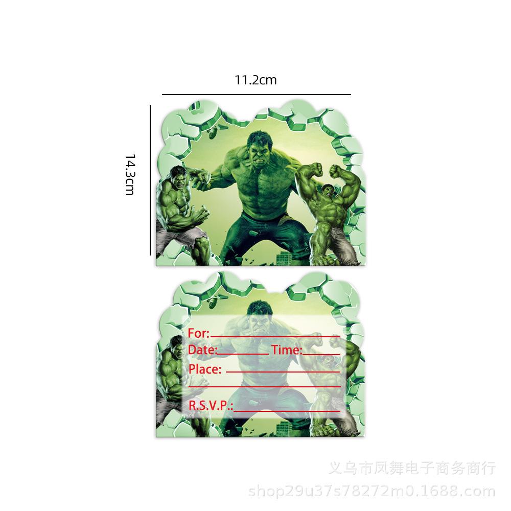 Hulk The Hulk Birthday Party Decoration Cupboard Flag Balloon Cake Flag Tablecloth Set