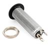 Musiclily Pro 1/4" to 6.35mm Mono Jack, Cylinder Type Direct Jack for Electric Guitar/Bass, Chrome