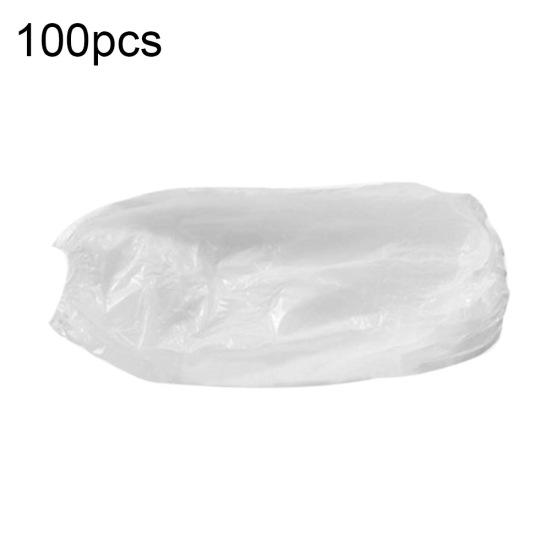 

100 шт. защитные водонепроницаемые одноразовые пластиковые нарукавники нарукавники белый