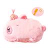 Cartoon Plush Pen Bag Big Capacity Pencil Case, Plush Stationeries Bag Pen Case Zippered Pen Bag Gift for Student Kid