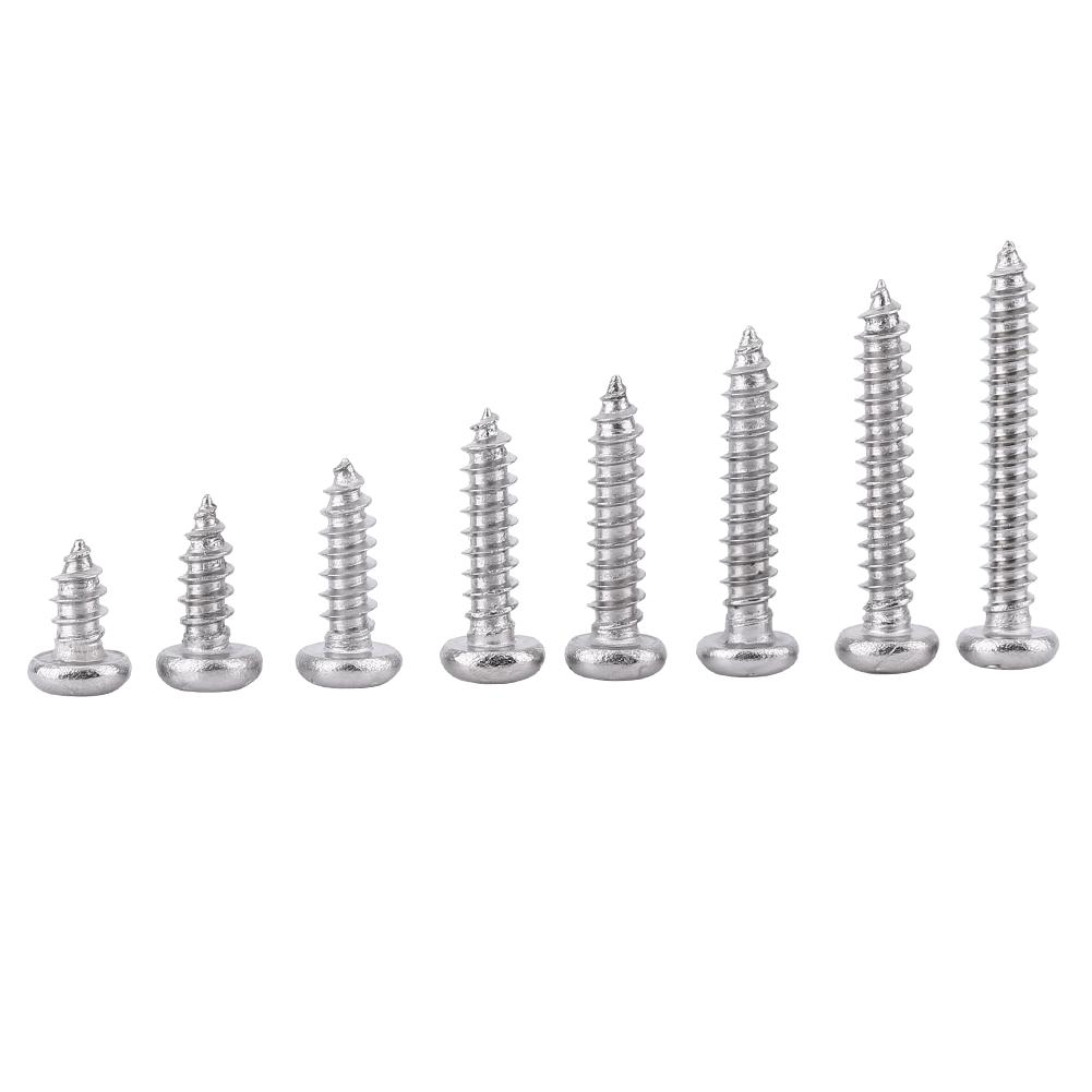 

Саморезы из нержавеющей стали 304 для деревообработки, пластика (Полукруглая головка)