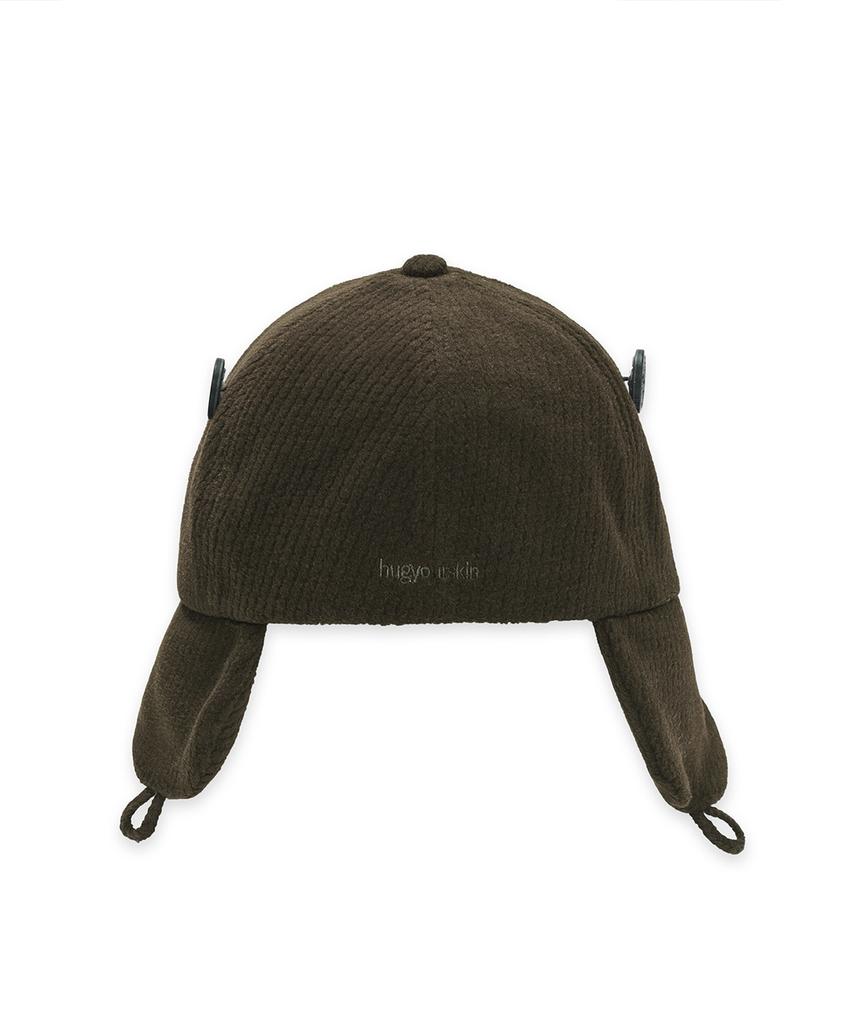 HUG YOUR SKIN Trooper Flap Button Cap (Brown)