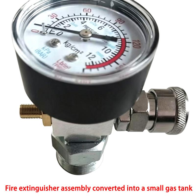 Fire Extinguisher to Small Gas Tank Conversion Kit 1 Set Durable DIY Assembly Parts for RV Camping Emergency Gas Supply
