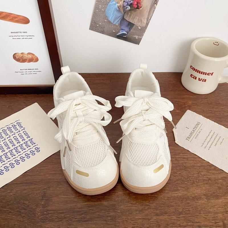 Ugly cute net little white shoes women's summer new niche design thin sports board shoes