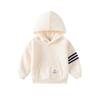 K-style Spring and Autumn Children's Clothing Boys Hooded Sweatshirt Baby Boy Three Bars Long Sleeves Pullover Hoodie Kids Tops