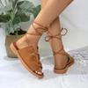Fashion Women's Fashion Trends Anti-Slip Sandals 2025 Classic Wearing Comfortable Feet Naked Strap Roman Women's Shoes Zapatos De Mujer