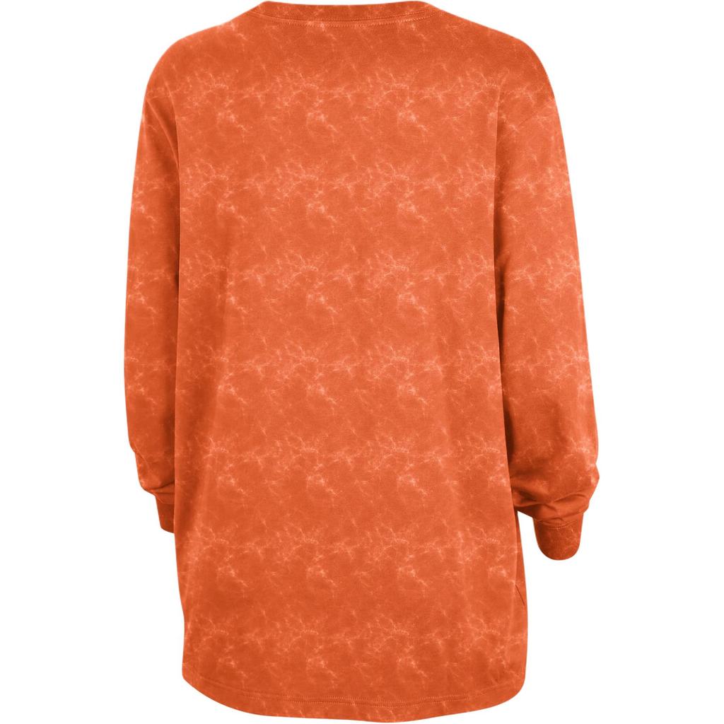Nike Team 13 Logo Farbverlauf Bequemes Rundhals Langarm T-Shirt Damen T-Shirts Orange FZ0148-820