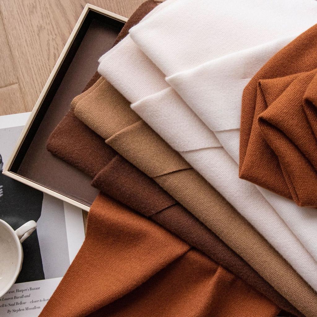 Solid Color, Maillard, Scarf, Ladies', Scarf, Warm Shawl Sunshade and Dust Prevention