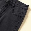 2025 High-Waisted Slimming Elastic Denim Skinny Pencil Pants with Frayed Edges – Trendy Korean Style for Spring and Autumn