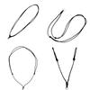 100 PCS Black Braid Wax Cord Knot Sliding Cord Adjustable Length Chain Polyester Material Perfect for DIY Jewelry Making