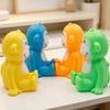 Quiekender Affen-Quetschspielzeug mit realistischem Geräusch Weiches TPR Fidget zur Stressbewältigung Niedliches tierförmiges Dekompressions-Gadget für Kinder Erwachsene