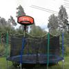 Trampoline Basketball Hoop Attachment with Backboard and Net, Durable ABS, Outdoor Sports Games for Kids, Compatible with Most Trampolines