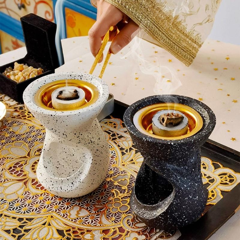 Elegant Middle Eastern Incenses Holder Aromatherapies Incenses Burners Heat Resistant Resin Decors for Aromas Lover