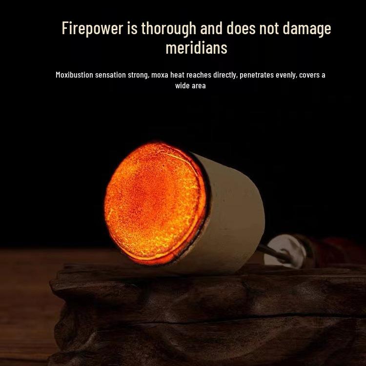 Extra Large Bold Moxa Stick with Pure Wool for Moxibustion Therapy - Aged Mugwort Coarse Stick.