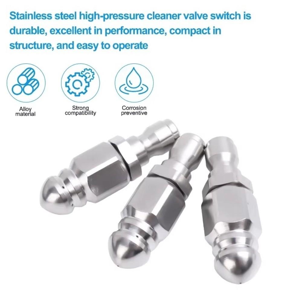 Drain Cleaning Pressure Washer Sewer Jetter Nozzle Washing Accessories Quick Connection Nozzles