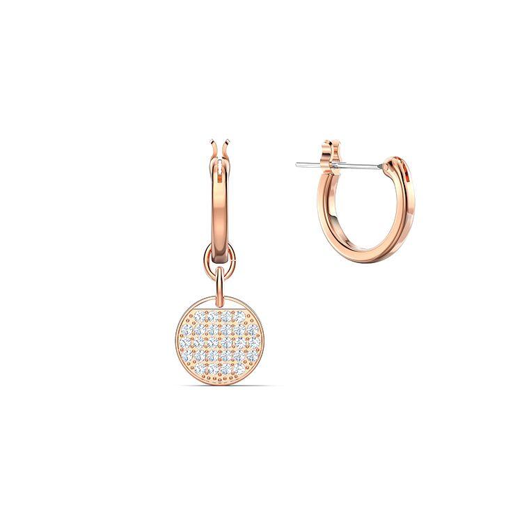 Swarovski Mini Pierced Ingwer Kristall Ohrringe Damen Ohrringe Weiß Roségold 5567528