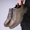 Herren Echtleder Walking Schuhe Allround Herren Bequeme Freizeitschuhe Hohe Qualität Herren Schnür-Sneaker Handgefertigt Herren Flats
