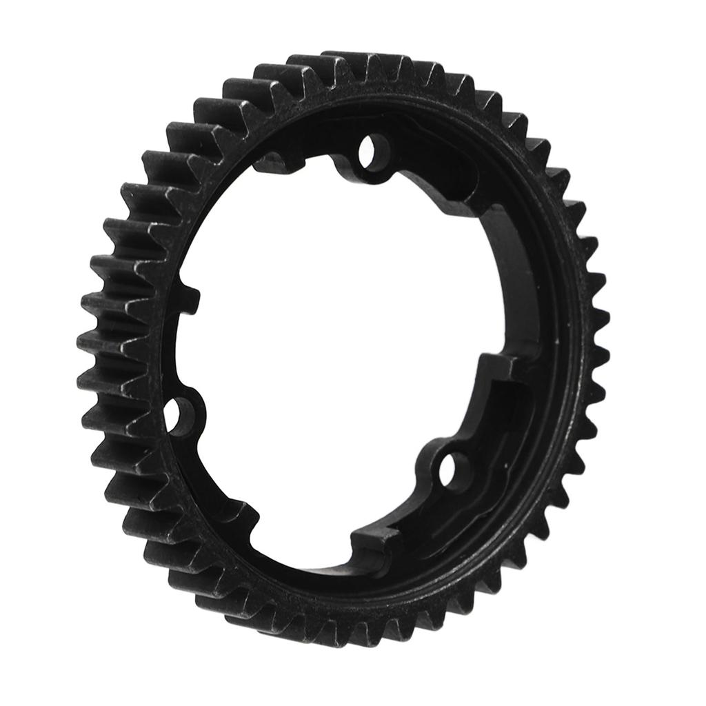 Spur Gear 46T Steel Black Anti Rust Corrosion Resistance Hardened RC Car Spur Gear RC Car Accessories