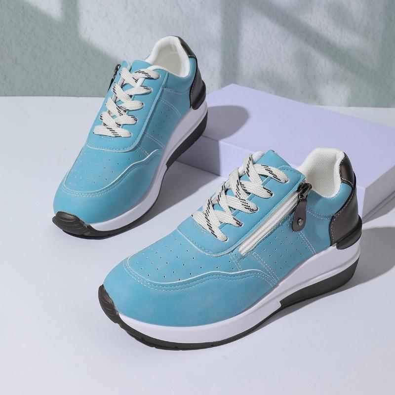New Fashionable and Versatile Casual Shoes with Wedge Heels and Thick Soles