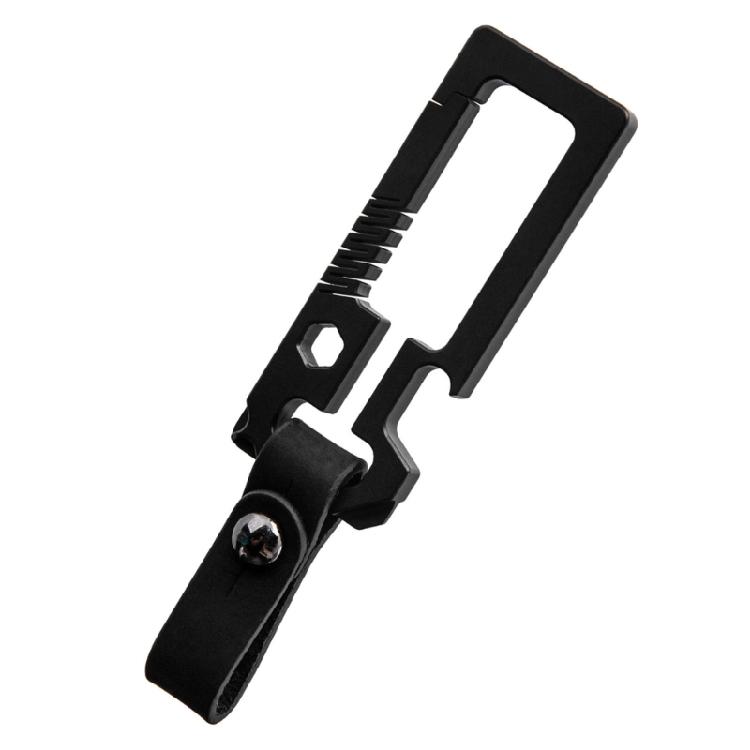 Titaniums Alloy Keychains Clip Waist Hanging Keychain Buckles with Bottle Opener Screwdriver Outdoor Tool Key Holder