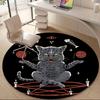 1pc Witchcraft Paganism Office Round Area Rug, Indoor Mat Suitable ForOffice, Under Office Chairs Bedroom Living Room Home Decor, Room Deco U18