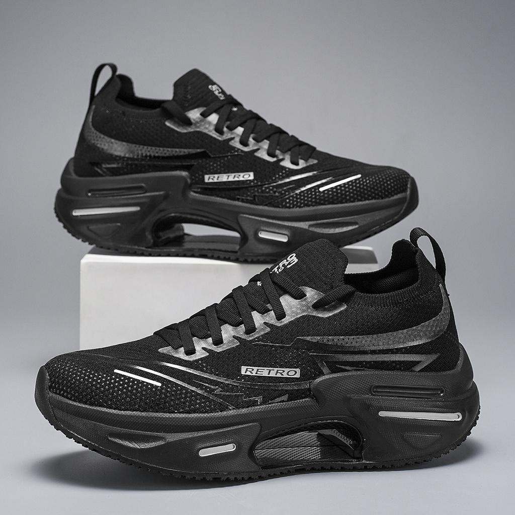 Paar Laufschuhe Atmungsaktives Mesh Dämpfung Rückprall Tennisschuhe Eng Anliegend Flach Bequem Schnürschuhe für Herren Damen