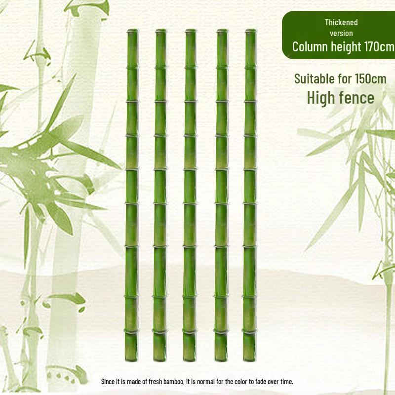 Expandable Bamboo Fence Panel for Outdoor Patio and Garden – Anti-Corrosion Support Pole for Landscaping and Partitioning.