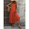 Summer Women's Vest Dress Sleeveless Loose Casual Solid Colour Dresses