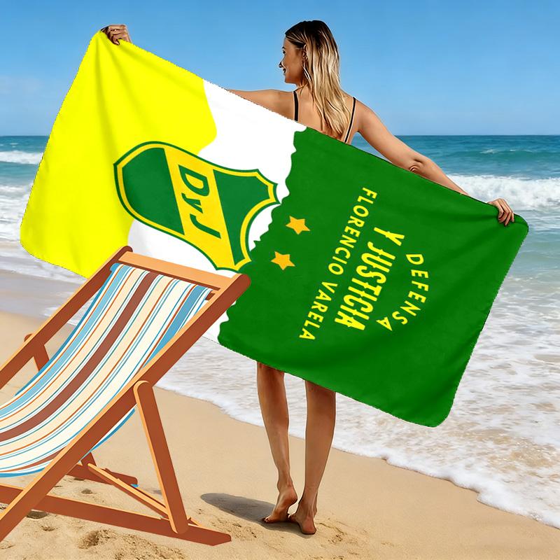 Defensa y Justicia Print Beach Towel, Large Soft Quick Dry Towel for Beach Camping Swimming