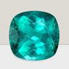Blue Tourmaline Cushion Cut Gemstone 8 Cts - 14 mm VVS Loose Gem ARSH4524