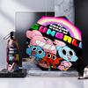 Gum's Colorful Friends Umbrella Folding umbrella, automatic umbrella 8-Frame for Travel, camping Use Gift for Halloween Christmas