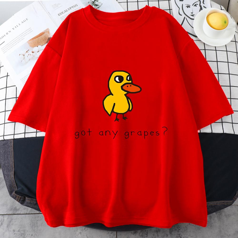 

The Duck Song Got Any Grapes T Shirts Funny Patterns UnisexgaComic Tshirts 100 Cotton Tshirts Originality Short Sleeve Fashional S