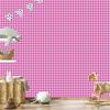 Geometric rhombus wallpaper powder pink, purple and white 50x1000
