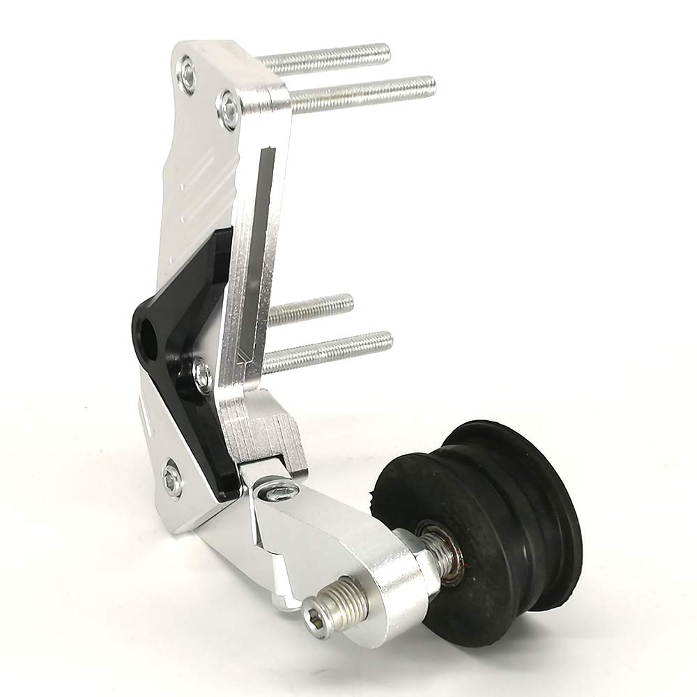 ZSADZS Universal Motorcycle Chain Tensioner CNC Aluminum Alloy Withstand Motorcycle Chain Regulator (Silver)