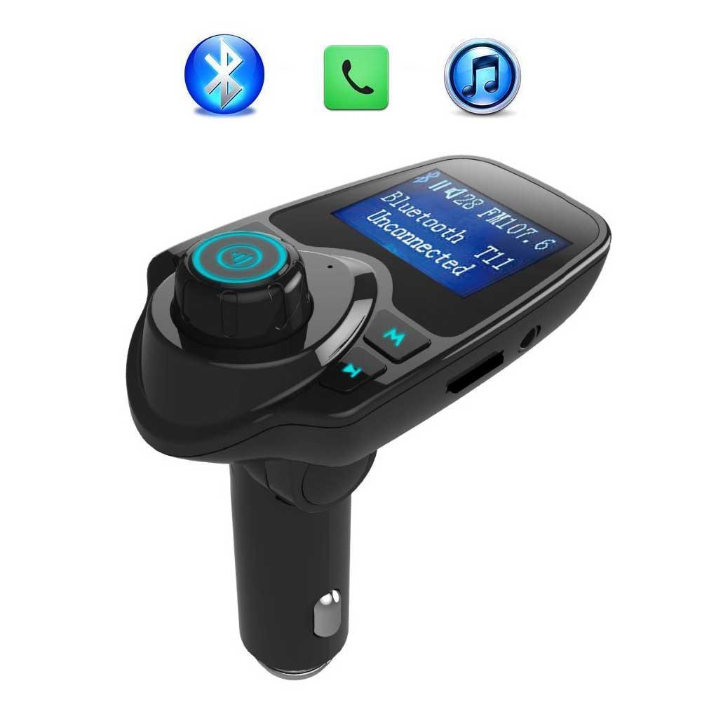 Ipod Smart phones EINCAR Car Kit MP3 Music Player Wireless Bluetooth FM Transmitter Radio Adapter Car Charger with USB SD Card Reader and Calling Remote Control for Ipad