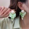 Exquisite Shell Imitation Pearl Drop Earrings Elegant Long Tassel Dangle Earrings For Women Wedding Party Ear Jewelry Gifts